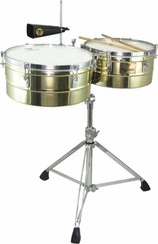 Tycoon (14+15 İnç) Pirinç Kaplama Timbal Seti (TTI1415BRS) - Image 1