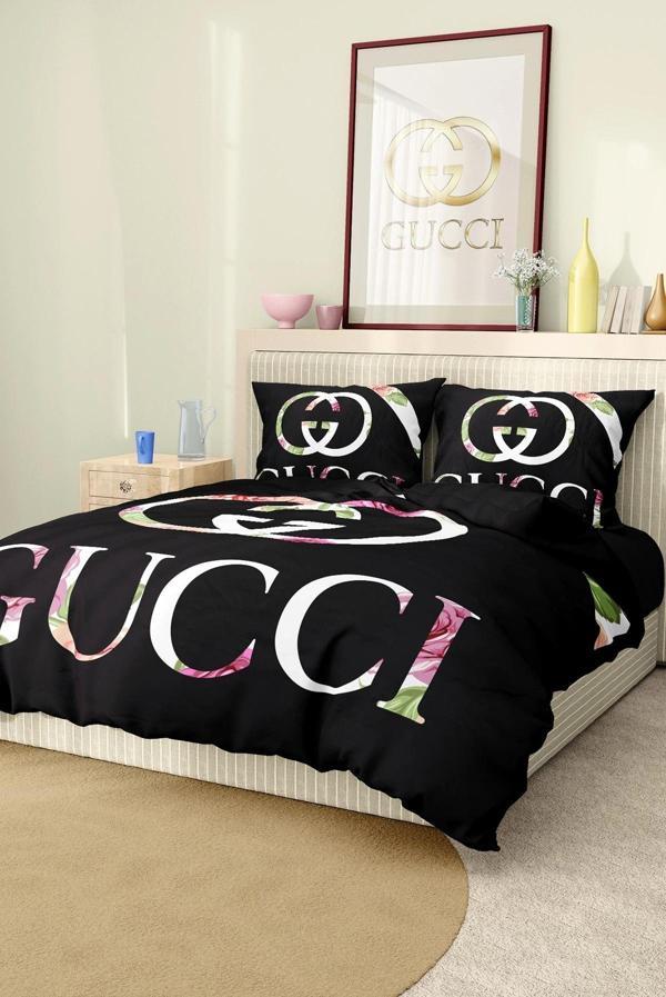 Marka Nevresim Takımı Çift Kişilik Pamuklu Saten Kumaş 6 Parça 3D Dijital Baskı Duvet Cover Set Mode - Image 1