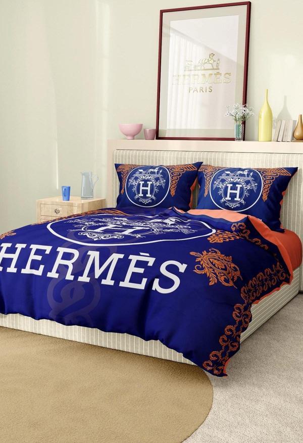 Marka Nevresim Takımı Çift Kişilik Pamuklu Saten Kumaş 6 Parça 3D Dijital Baskı Duvet Cover Set Mode - Image 1