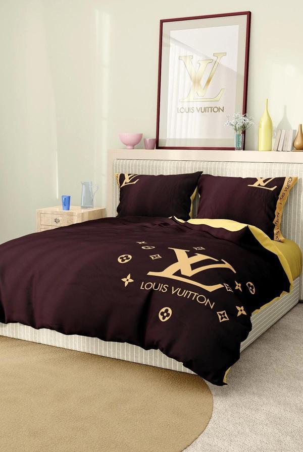 Marka Nevresim Takımı Çift Kişilik Pamuklu Saten Kumaş 6 Parça 3D Dijital Baskı Duvet Cover Set Mode - Image 1