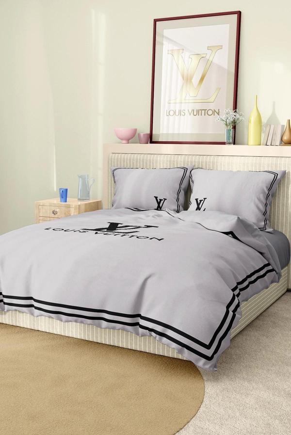 Marka Nevresim Takımı Çift Kişilik Pamuklu Saten Kumaş 6 Parça 3D Dijital Baskı Duvet Cover Set Mode - Image 1