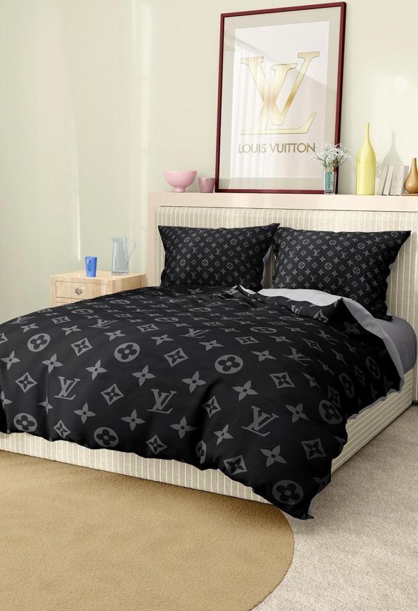 Marka Nevresim Takımı Çift Kişilik Pamuklu Saten Kumaş 6 Parça 3D Dijital Baskı Duvet Cover Set Mode - Image 1