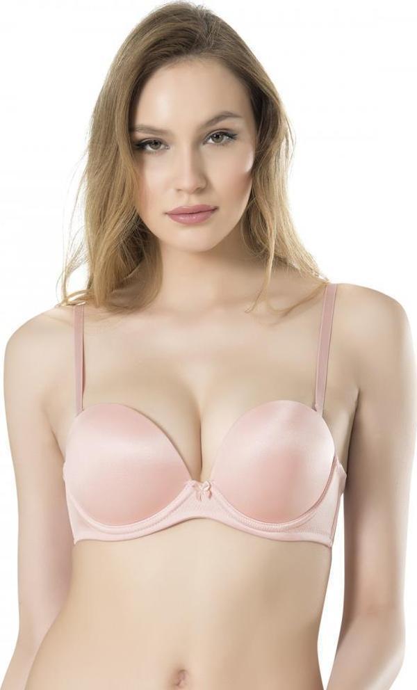 Fabony Bayan Basic Duble Dolgulu Destekli Straplez Sütyen 3040 - Image 1