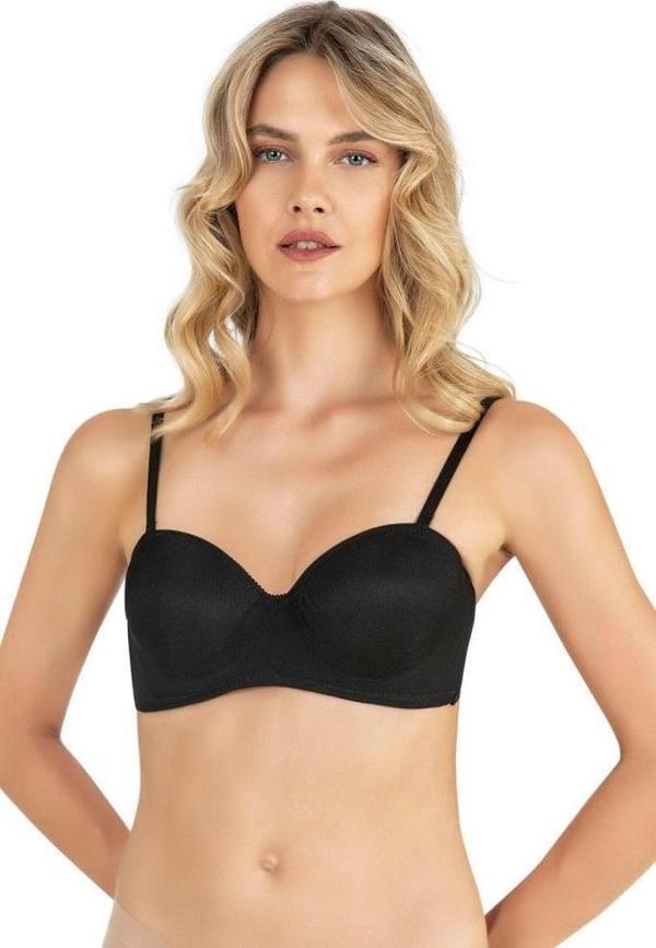 Fabony Bayan Arkası Tül Detaylı Straplez Sütyen 3150 - Image 1