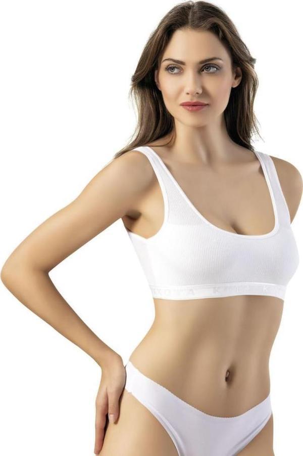 6 Adet Kota Bayan Kaşkorse Geniş Askılı Pedli Büstiyer 6430 - Image 1