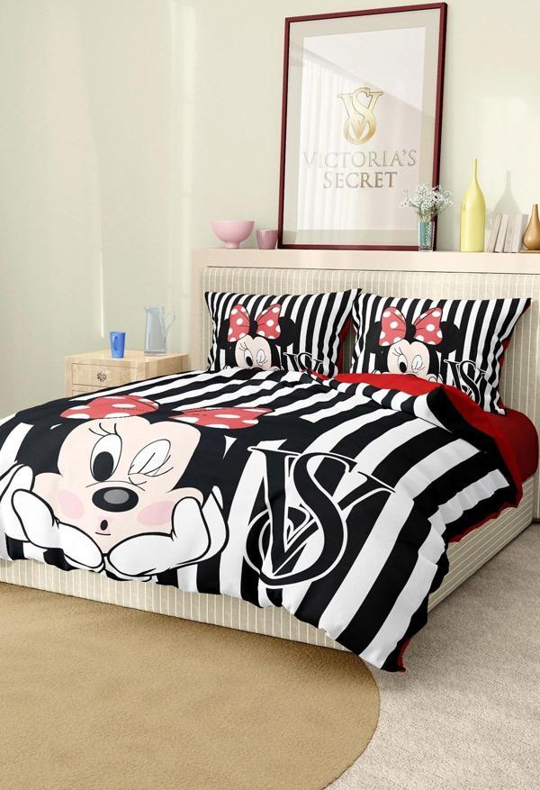 Marka Nevresim Takımı Çift Kişilik Pamuklu Saten Kumaş 6 Parça 3D Dijital Baskı Duvet Cover Set Mode - Image 1