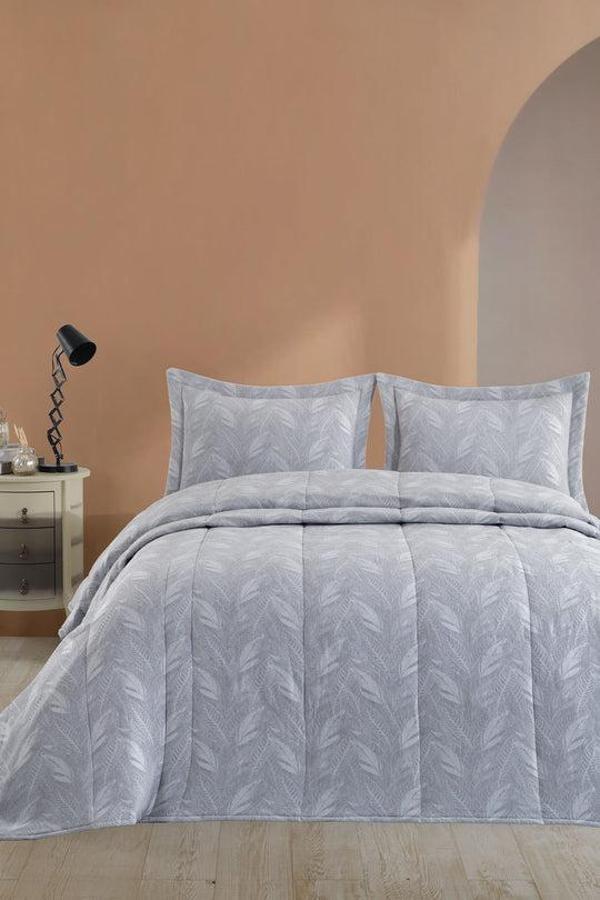 ELART Stil Yatak Örtüsü Elyaflı (270x260 cm) Gri - Image 1