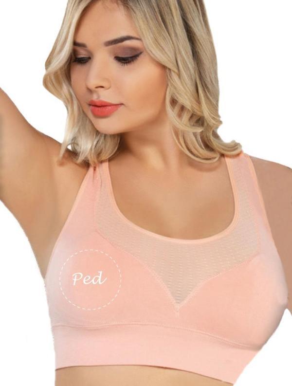 Emay 4027 Bayan Seamless Pedli Toparlayıcı Sporcu Büstiyer Sütyen - Image 1