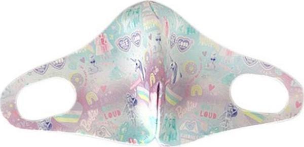 Barbie Lisanslı Pembe Mavi Maske - Image 1