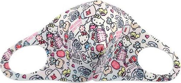 Hello Kitty Beyaz Lisanlı Maske - Image 1