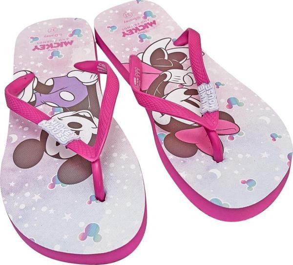 Minnie Mouse Parmak Arası Kız Çocuk Plaj Terliği (37 Numara) - Image 1