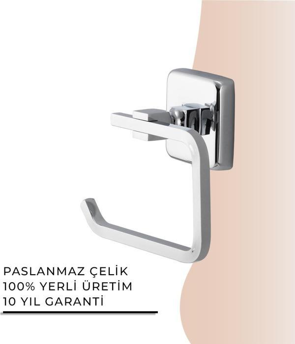İGK YAPI - Çelik Banyo Kumru Açık Tuvalet Kâğıtlığı (KU10-007) - Image 1