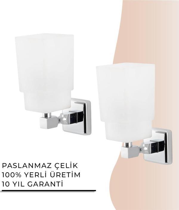 İGK YAPI - Çelik Banyo Kumru Çift Aplik (KU10-001) - Image 1