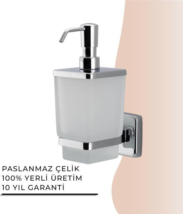 İGK YAPI - Çelik Banyo Kumru Montajlı Sıvı Sabunluk (KU10-017) - Image 1