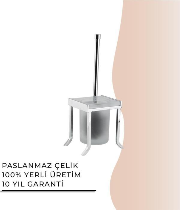 İGK YAPI - Çelik Banyo Kumru Set Üstü Klozet Fırçası (KU10-031) - Image 1