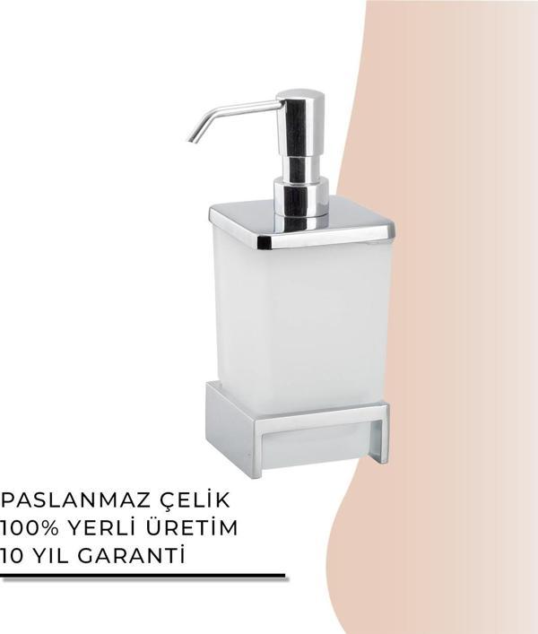 İGK YAPI - Çelik Banyo Kumru Set Üstü Sıvı Sabunluk (KU10-028) - Image 1