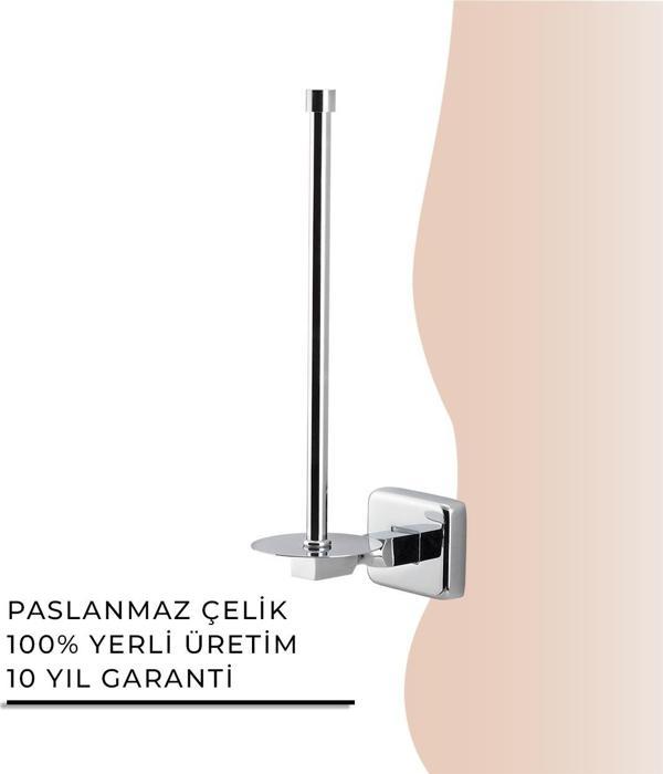 İGK YAPI - Çelik Banyo Kumru Yedek İkili Tuvalet Kâğıtlığı (KU10-026) - Image 1