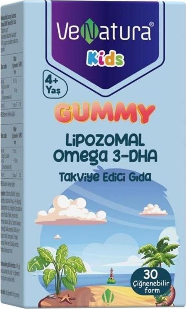 Venatura Gummy Kids Lipozomal Omega 3 Dha 30 Ciğnenebilir Form - Image 1