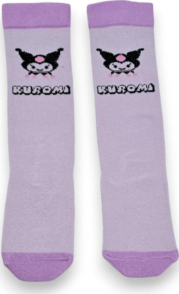 Kuromi Kız Çocuk Dizaltı Çorap - Image 1