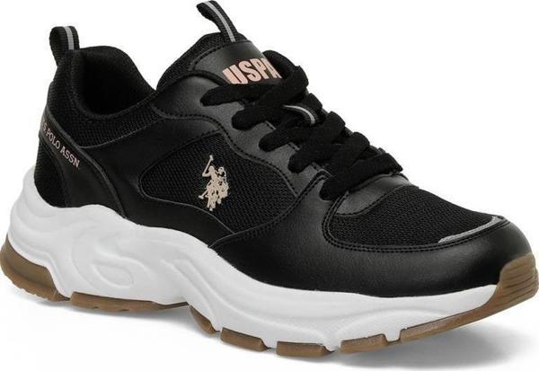U.S.POLO ASSN.SORLEY 5FX SİYAH COMFORT CASUAL ANATOMİK SPOR AYAKKABI - Image 1