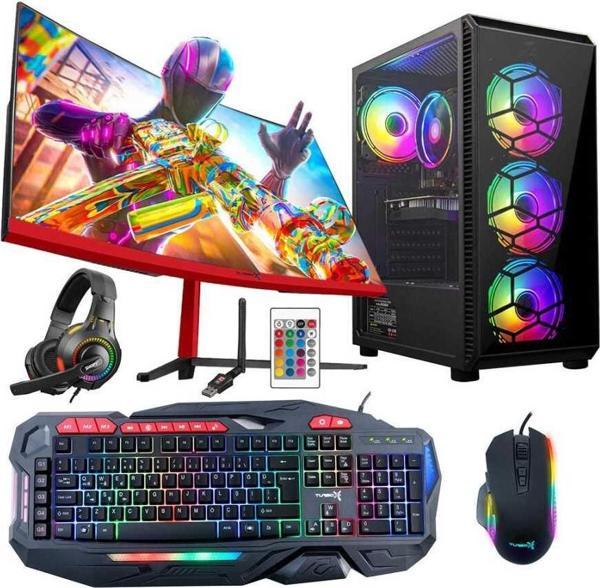 Turbox Tx5261 Intel Core i5 3470 16GB Ram 256GB SSD 4GB RX560 23.6 inç Curved Oyun Hazır Sistem - Image 1
