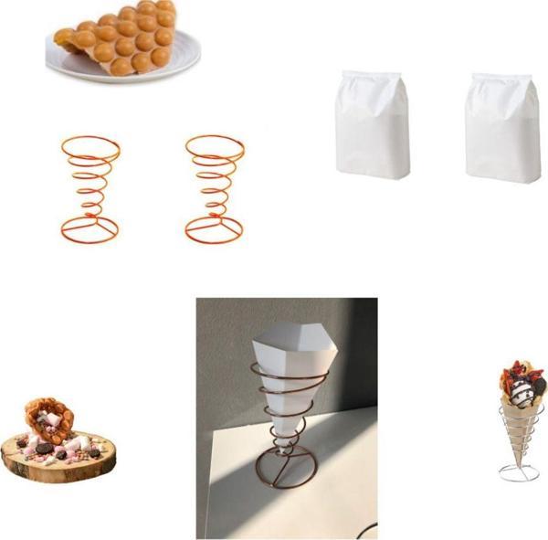 Smh Bubble Waffle, Kızartma Tutucu Raf Standı| Bubble Waffle,Kızartma Kutusu | Bubble Waffle Mix - Image 1