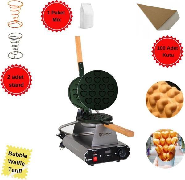 Smh Bubble Waffle Makine Seti Kalpli - Image 1