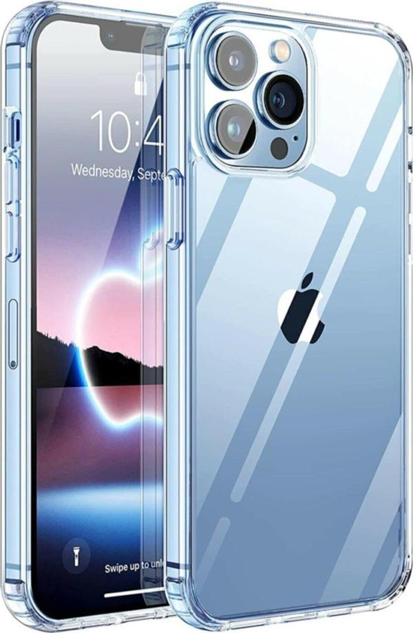 Apple iPhone 13 Pro Kılıf Kamera Korumalı Şeffaf Silikon Kılıf Arka Kapak - Image 1