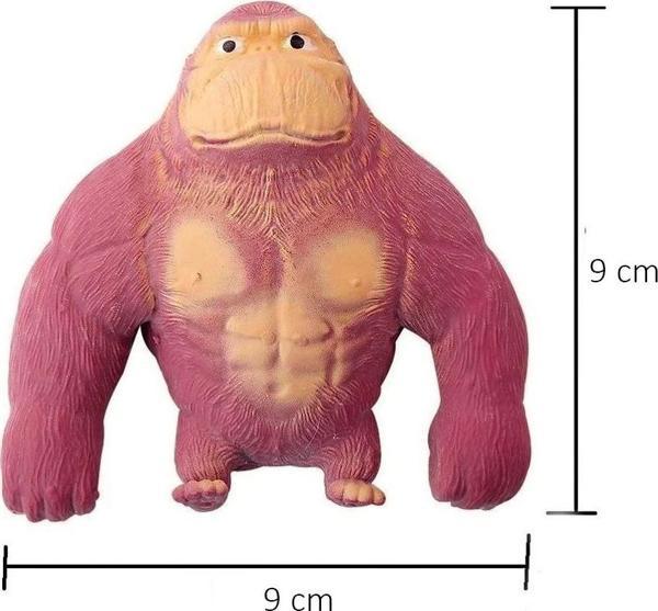 Squishy Goril Stres Önleyici Gorilla 9 cm Sukuşi Maymun - Bordo - Image 1