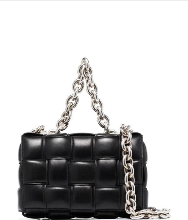 Bottega Veneta Black Padded Chain Cassette Bag - Image 1