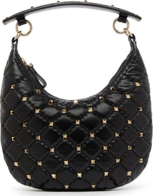 Valentino Mini Rockstud Spike Hobo Bag - Image 1