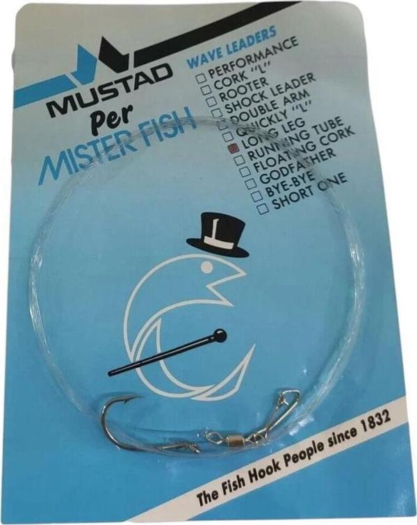 Mustad No:1  0,45mm Long Leg Lüfer Takımı   - Image 1