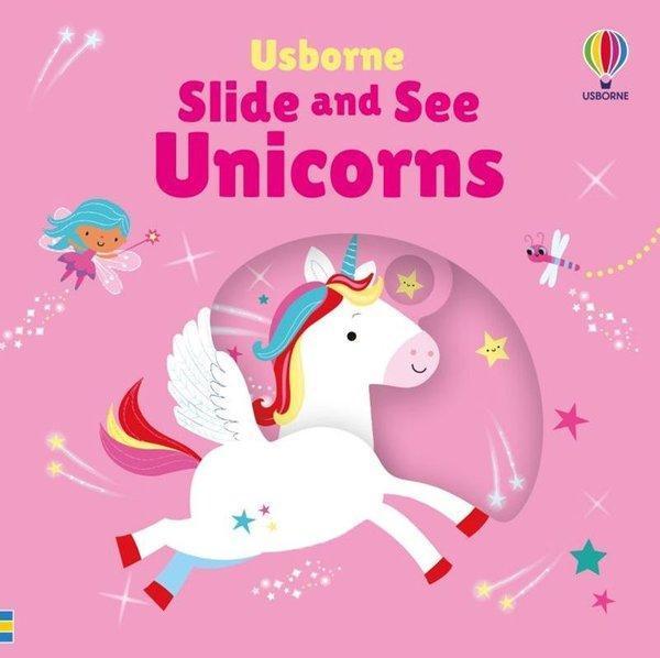 Slide and See Unicorns - Usborne - Image 1