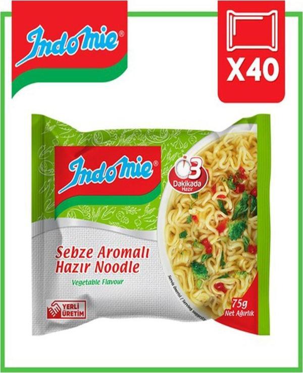 3dk Hazırlanan Muhteşem Lezzet Sebze'li Noodle 75gr X40 - Image 1