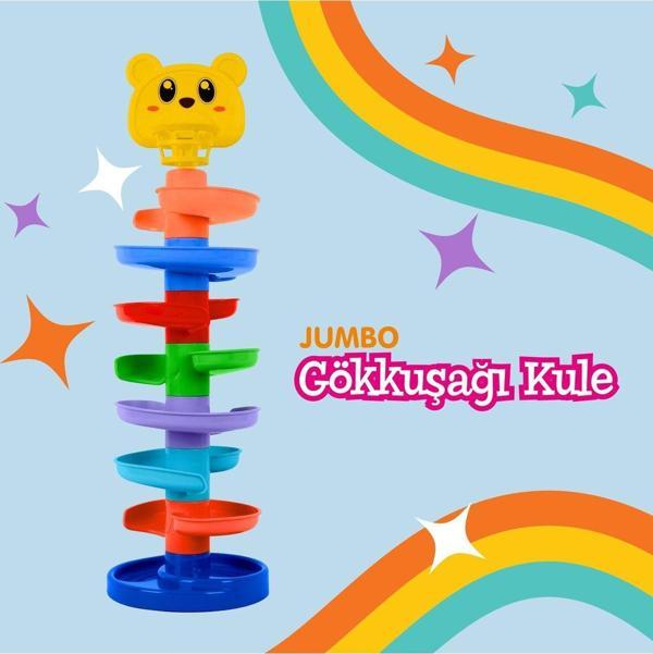 Babycim Jumbo Gökkuşağı Kule Bebek Aktivite Merkezi - Image 1