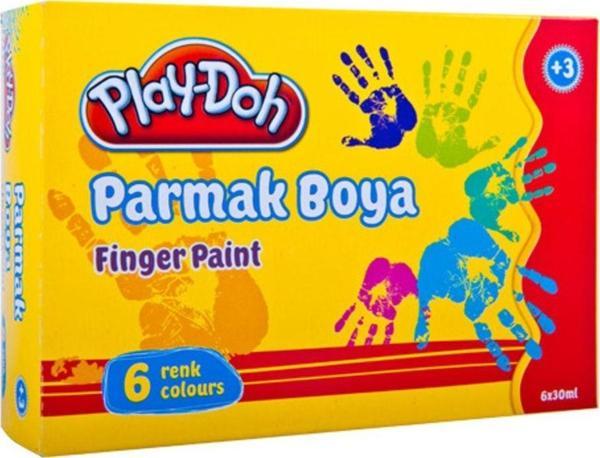 Play-doh Parmak Boyası 30 Ml 6 Renk Play-pr001(1 Paket 12 Adet) - Image 1