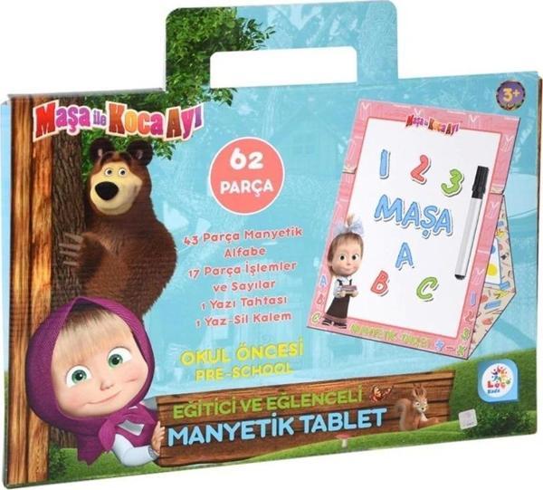 MS7582 Laço, Maşa ile Koca Ayı Manyetik Tablet / +3 yaş - Image 1