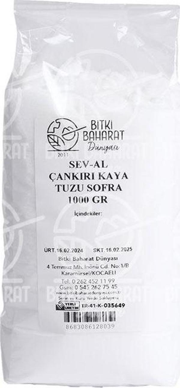 Sev-Al Çankırı Kaya Tuzu Sofralık 1000 Gr - Image 1