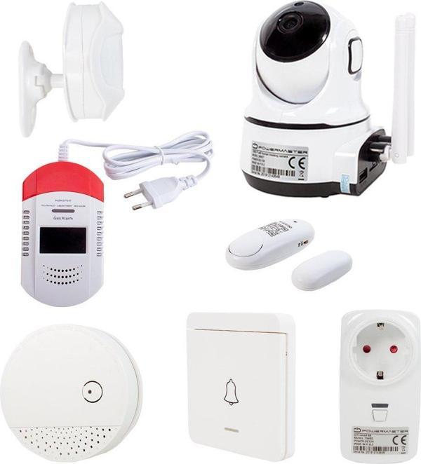Powermaster PM-19465 Wifi Kameralı Smart Home Akıllı Ev Otomasyon Güvenlik Sistemi - Image 1