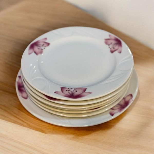 Grande porselen 7 parça pasta servis takımı - pasta tatlı sunum tabağı - Image 1