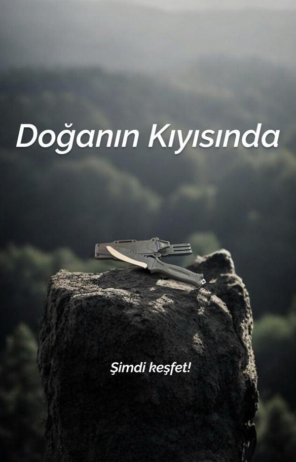 Lazoğlu avcı bıçağı - taşıma kılıflı av avcı bıçağı - Image 1
