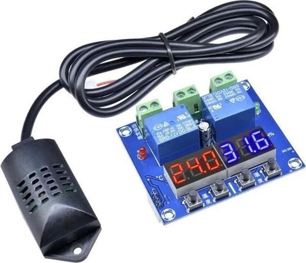 XH-M452 12V Sıcaklık Nem Kontrollü Dijital Termostat Kuluçka Pet - Image 1