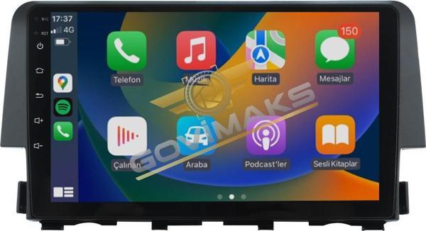 GOVİMAKS HONDA CİVİC FC5  2016 - 2021 4 GB RAM 64 GB HAFIZA ANDROID MULTIMEDIA TEYP - Image 1