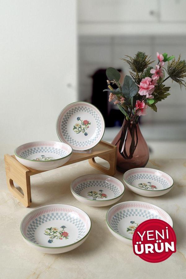 Keramika Rose Line Halka Çerezlik / Sosluk 13 Cm 6 Adet 22911 - Image 1