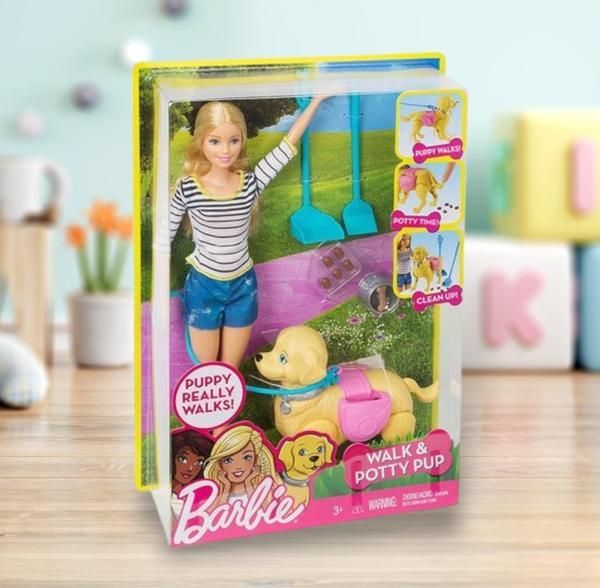 Barbie Barbıe Yürüyüş Ve oyun Arkadaşı Köpekçik Walk Potty Pup - Image 1