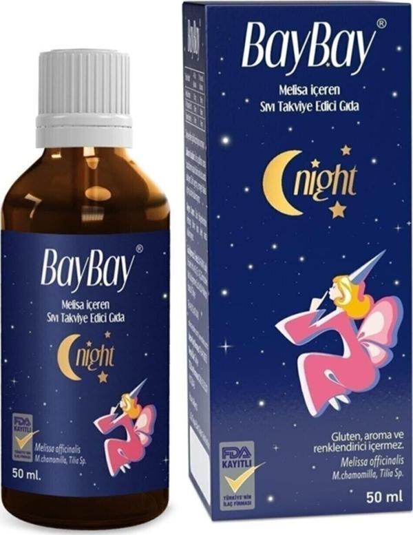 Night Uyku Problemi Olan Çocuk Ve Yetişkinler Için Melisa Ve Papatya Özlü Damla 50 Ml - Image 1