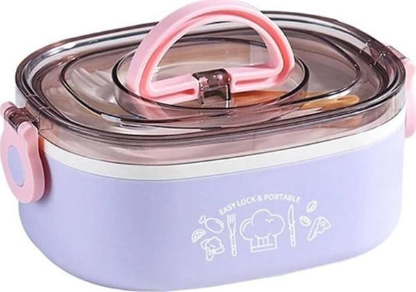 Vagonlife VGN540 1000ml Mor Çelik Saklama Kabı - Image 1