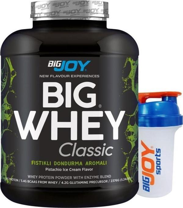 Bigjoy Sports Big Whey Classic Whey Protein ANTEP FISTIKLI DONDURMA 72 Servis 2376gr Protein Tozu - Image 1