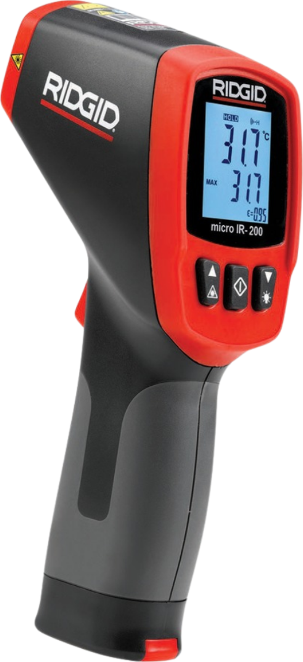 Rıdgıd 36798 Micro IR-200 Temassız Kızılötesi Lazer Sıcaklık Ölçer Termometre - Image 1