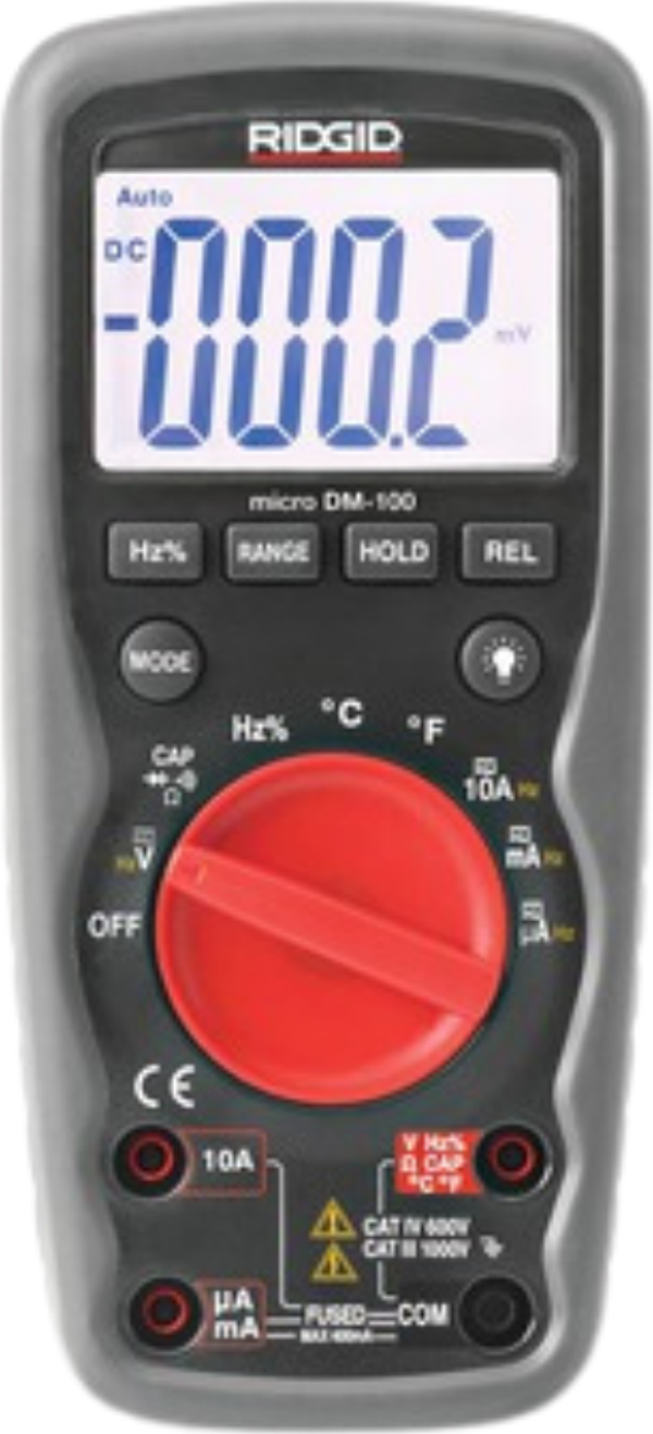 Rıdgıd 37423 Micro DM-100 Dijital Multimetre - Image 1